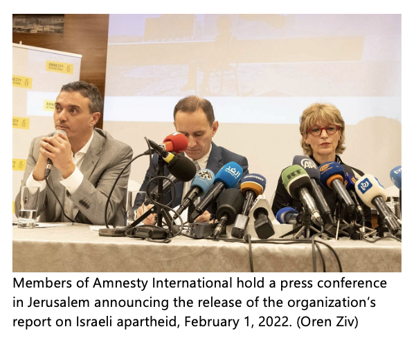 Amnesty Israel Apartheid Report